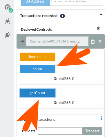 Il pulsante function nel compilatore Solidity di Remix